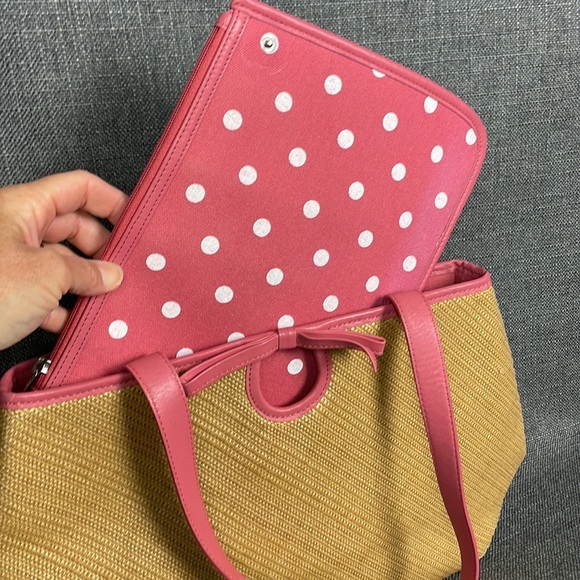 Cole Haan Tan and Pink Leather Purse - Picture 17 of 17